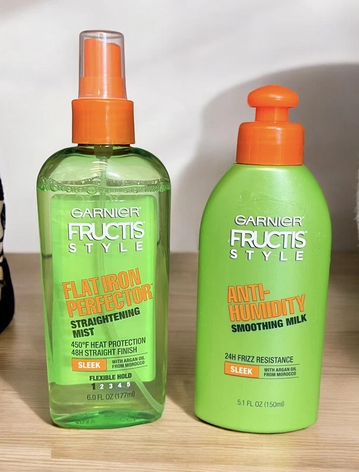 Garnier Fructis Style 1- Flat Iron Perfector & 1- Anti Humidity Smoothing Milk - Image 1 of 2