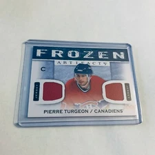 F84947  2014-15 Artifacts Frozen Artifacts Jerseys Blue #FAPT Pierre Turgeon