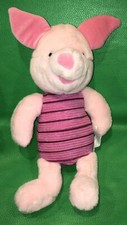 Disney Store Exclusive Piglet Plush Pink Pig Winnie The Pooh 13-1/2  