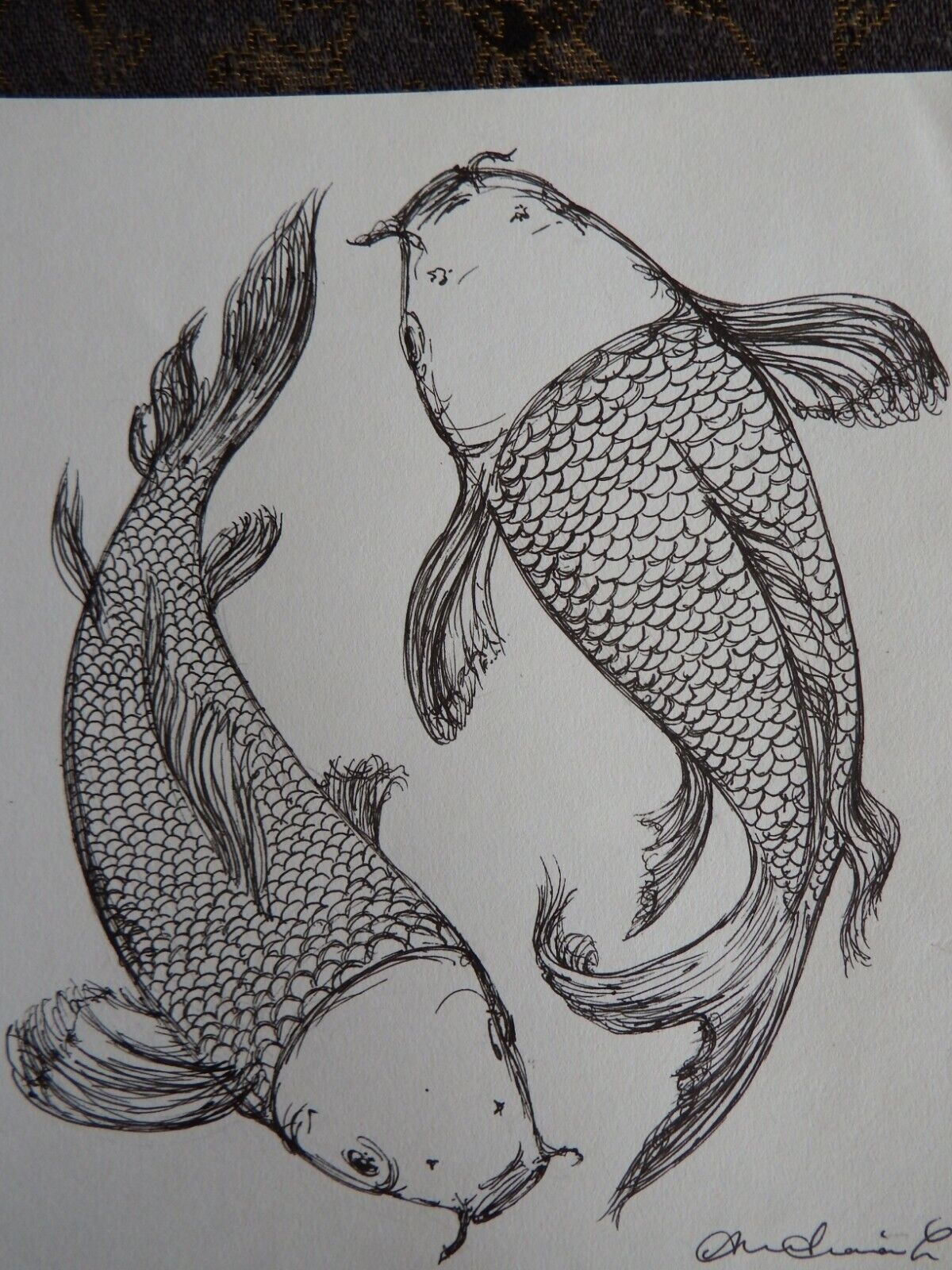 Draw a Fish: Pen and Ink Drawing with Digital Painting