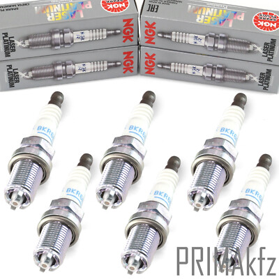 6x NGK Laser Platinum Zündkerzen BKR6EQUP 3199 Audi A6 Bmw E39 E46 E60 ...