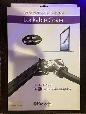 MacLocks - Retina MacBook Pro Protective Lockable Cover MBR15 - NEW - No Cable