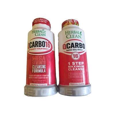 Herbal Clean Qcarbo 15oz + Mega Strength Ocarbo16 16oz