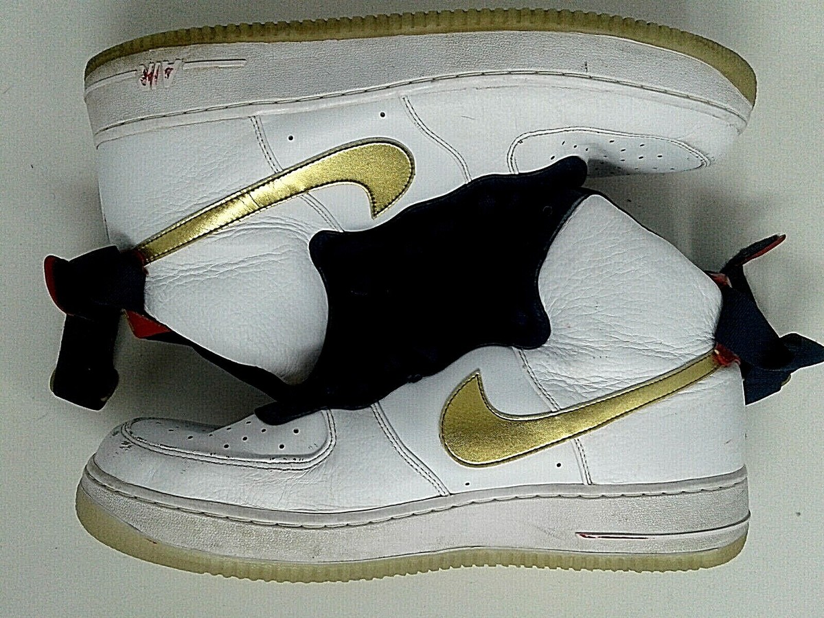 NIKE USA 海外チーム リバーシブル 非売品 背番号入り NIKE AIR FORCE 1 HI USA TEAM OLYMPIC PREMIUM 525317-100 Sz
