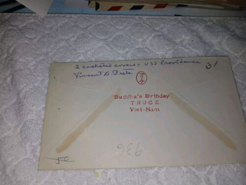 U.S-(-1967-)-U.S.S.-PROVIDENCE-(CLG-6)-BUDDHA'S BIRTHDAY TRUCE VIET-NAM- - Picture 2 of 2