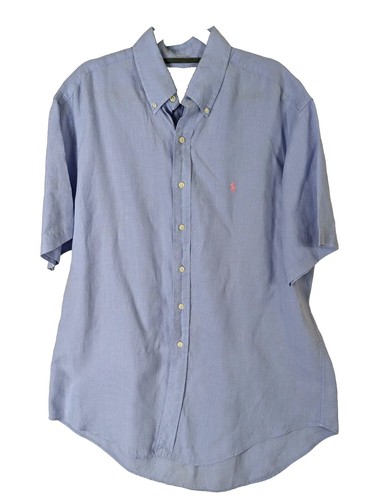 New RRL Ralph Lauren Western Linen Blend Print Camp Cowboy Shirt