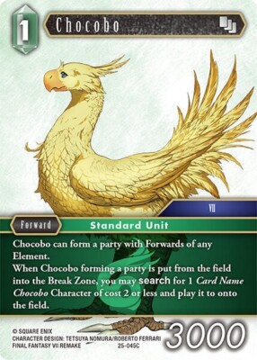 Chocobo Foil - 25-045C NM - Final Fantasy | eBay