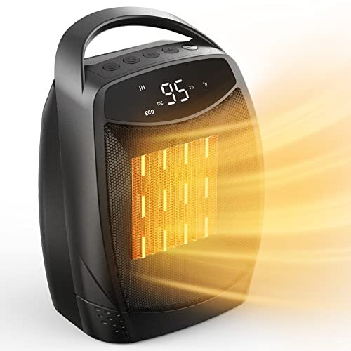 Space Heater for Indoor 1500W Fast Heating Electric Ceramic Heater with 4 Modes-image
