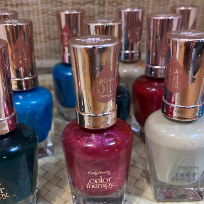 Sally Hansen Color Therapy Nail Polish  - Patented Argan Oil Forumula. New.