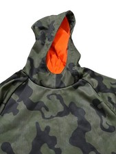 Tek Gear Camo Hoodie With Orange Hood Boys Sz 8 S EUC
