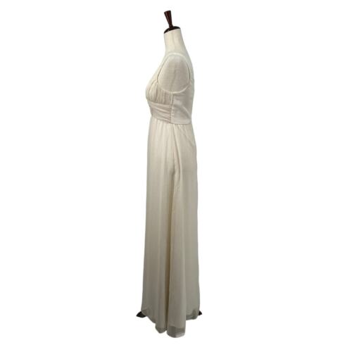 BHLDN Anthropologie Kia Kleid XS Ivory Braut Chiffon Hochzeit Empfang Kleid - Bild 4 von 17