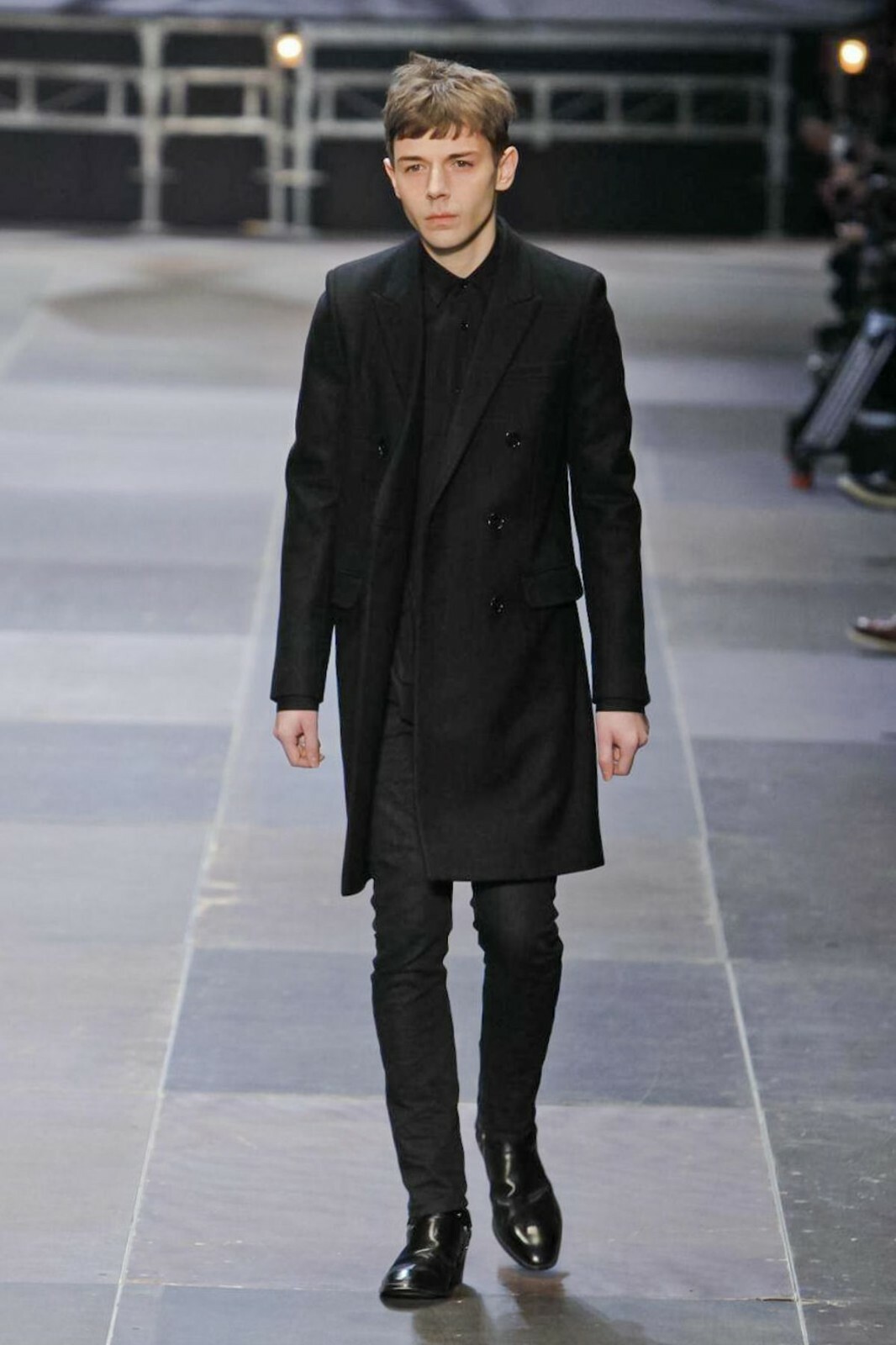 FW13 Saint Laurent Paris Cappotto doppio seno Chanel Tweed taglia 44 Slimane Celine