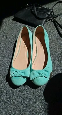 aqua blue flats