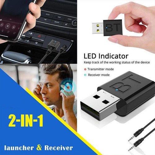 Car Bluetooth Adapter ReceiverTransmitter WirelessBluetooth Converter X6U9 M6H4