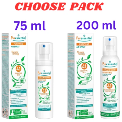 Puressentiel Purifying Air Freshener Air Purifier Spray Room Odour Eliminator UK