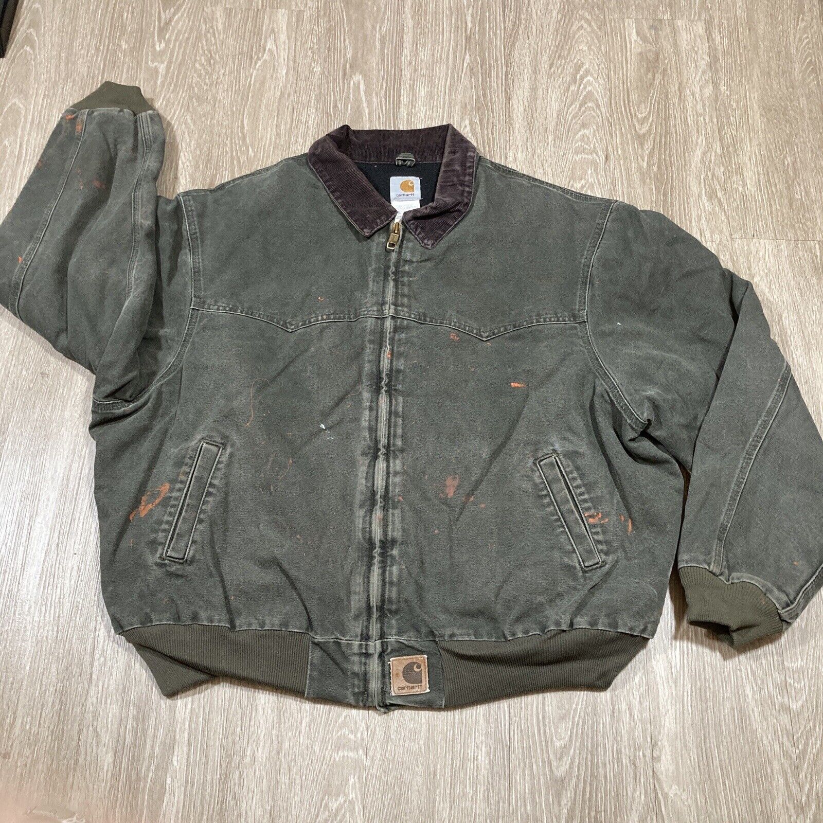 Vintage Carhartt Jacket 3XL Distressed 90s 00s De… - image 1