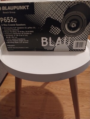 NEW Open Box Blaupunkt P652C 6.5'' Coaxial Speaker Set Bosch Group Pair Grilles