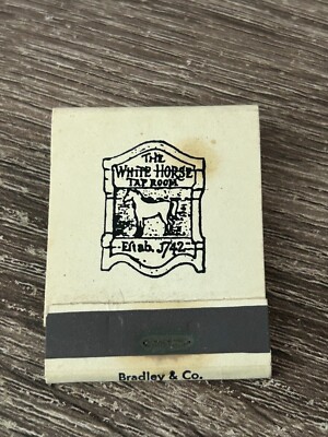 Vintage FULL FRONT STRIKE MATCHBOOK - THE WHITE HORSE TAP ROOM - Mt Kisco, NY