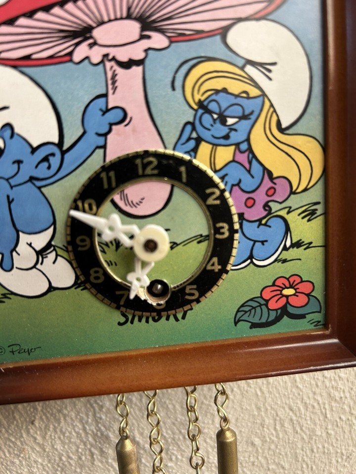 Vintage Smurf Cuckoo Clock Made in Germany Mechanisms. eBay