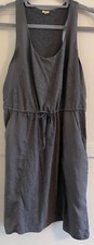 VINTAGE J.CREW, WOMEN'S S, GRAY SUNDRESS RACING BACK, TIE FRONT, SHORT, EUC