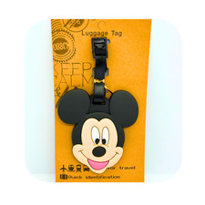 Image of Disney Inspired Mickey or Minnie Mouse Luggage Tag So Cute BNWT