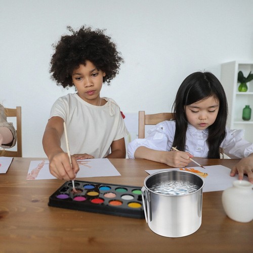 3 PCS Pen Cleaning Barrel Washer with Brush Holder Painting Tool Bucket