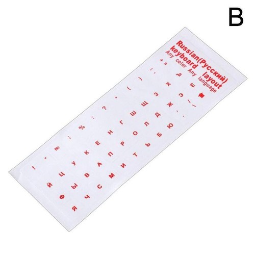 Russian Standard Alphabet Keyboard Stickers Non Fade Letters J8E2 - Picture 14 of 15