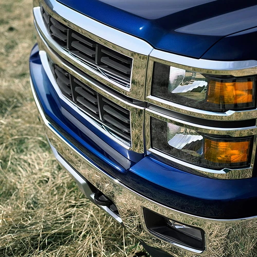 For 2014-2015 Chevy Silverado 1500 Pickup Chrome Headlights Headlamps L+R Pair - Bild 14 von 14