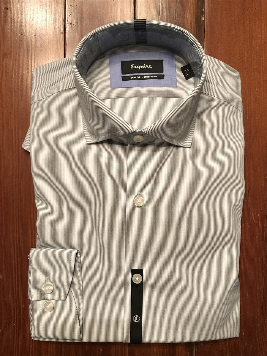 esquire slim fit dress shirts Poppy - Navy Rhinestone Long Prom Dress main image 0