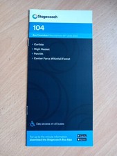 Stagecoach Cumbria Timetable For Route Number 104dated 20 June 2022.