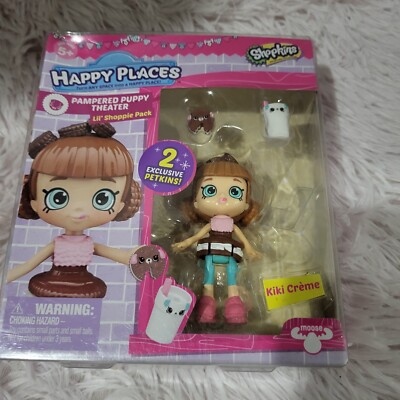 Shopkins Happy Places Pampered Puppy Theater *KIKI CREME* Lil' Shoppie Pack 5+ 
