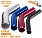 TUBO Curva ALLUMINIO 45° Gradi nero rosso blu ALU Gomito Piegatura anodizzato