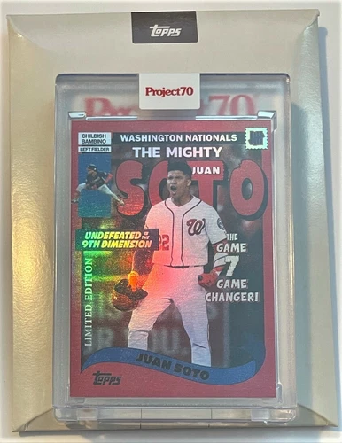 Topps Project70 Card 226 - 2002 Juan Soto by UNDEFEATED Rainbow Foil #23/70