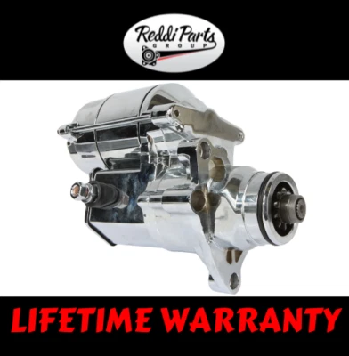 New CHROME Starter For Harley Davidson Road King Electra Glide Fatboy 3161906A - Bild 1 von 4
