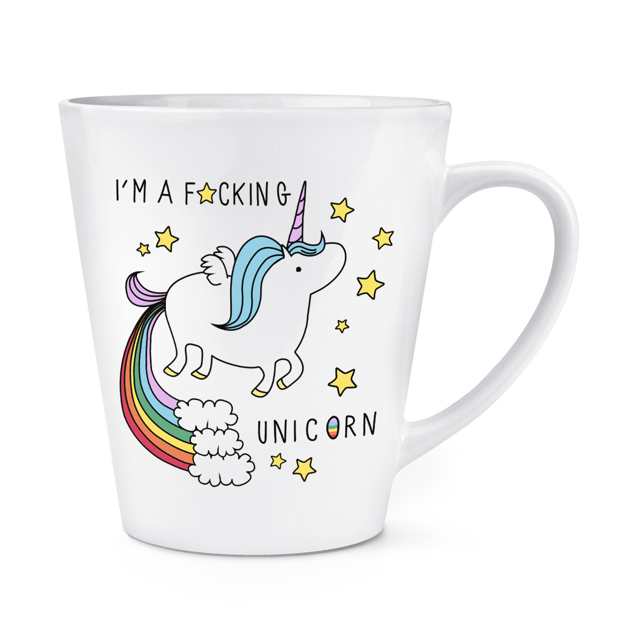 I'm A F-cking Unicorn 12oz Latte Mug Cup - Funny