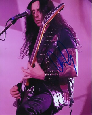 GFA Ozzy Osbourne Gitarrist Gus G Signiert 8x10 Foto Beweis G6 COA