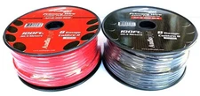 8 Gauge 100ft Each Red & Black Power Ground Wire 12 Volt Primary Cable 2 Rolls