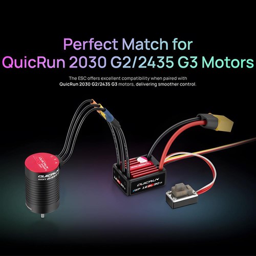 Hobbywing QuicRun WP 16BL30 G2 Brushless ESC Sensorless For 1:16 1:18 RC Car - Picture 15 of 16
