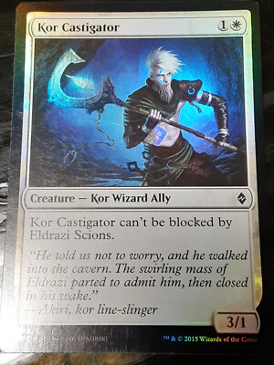 Kor Castigator FOIL , Battle for Zendikar , NM , MTG, FREE