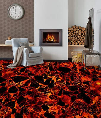 3D Red Texture G4516 Floor WallPaper Murals Wall Print Decal AJ Coco 2024
