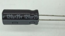20/ 50/ 100 Piece 120uF 25V Radial Electrolytic Capacitor USA SELLER