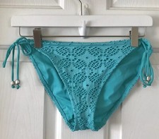 Bikini Bottom Topshop Blue Eyelet Bikini Bottom Sz 12