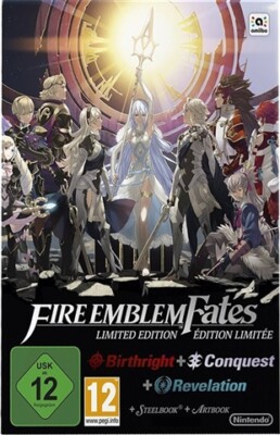 Fire Emblem Fates L.E. (Geburtsrecht + Eroberung + Offenbarung) mit Kunst + Steelbook gebraucht N...
