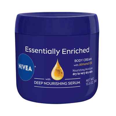 NIVEA Creme Body, Face and Hand Moisturizing Cream, 13.5 Oz Jar