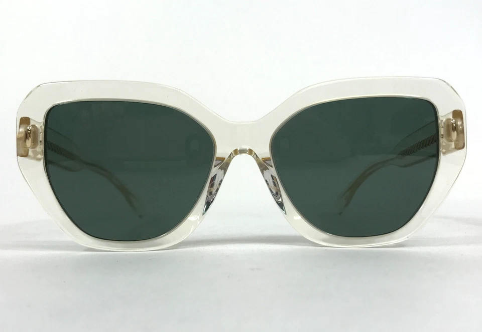 Tory Burch Sunglasses TY7194U 1952/3H Clear Gold Pinot w/ Green Lenses 55-17-140 - Image 2 of 4