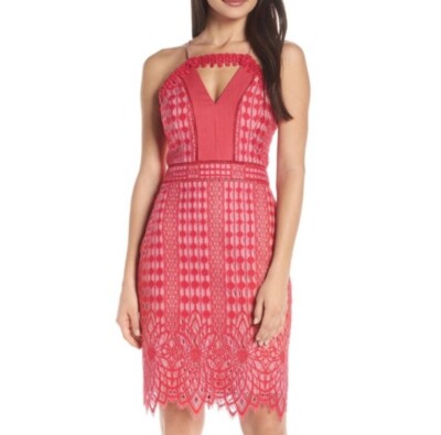 harlyn lace dress Harlyn Contrast Lace Chiffon Dress Size XL