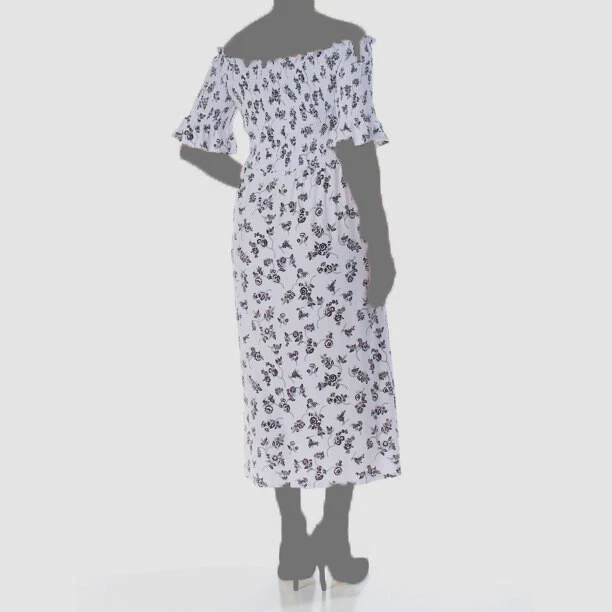 Vince camuto off the shoulder sale midi dress