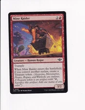 MAGIC THE GATHERING MTG OUTLAWS OF THUNDER JUNCTION MINE RAIDER (#2)