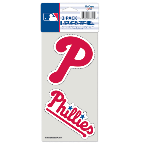 Piladelphia Phillies Car Window Decal 4 Decal Set - Picture 1 of 1