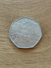 2017 Beatrix Potter Benjamin Bunny 50p Fifty Pence Circulated - Available on eBay
